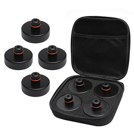 Lifting Jack Pads 4 Pack by AA Ignition - Compatible with Tesla Model 3, S, Y and X Vehicles - 2016-2023 - Non-Slip Rubber Car Accessories Lift Puck Adapter Tool Set with Storage Case