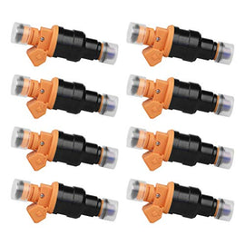 Fuel Injector Set of 8 - Replaces part 280150943, 0280150939, 0280150909 - Compatible with Ford, Lincoln, Mercury Vehicles - E250, F150, F250, F350, E350, Mustang - 4.6L, 5.0L, 5.4L, 5.8L