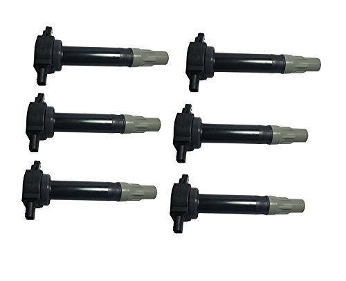 Ignition Coil Pack Set of 6 - Compatible with Dodge & Chrysler V6 2.5L 2.7L 3.5L Vehicles - Replaces 4606869AA - Fits Magnum, Charger, Nitro, Challenger, 300-2006, 2007, 2008, 2009, 2010