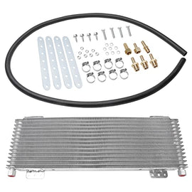 Low Pressure Drop Transmission Oil Cooler Kit - Replaces LPD4739, LPD 47391 - Universal - 40,000 GVW with Mounting Hardware - Great for Car, Trucks, Van, RV or Towing Applications - Advance Cooling