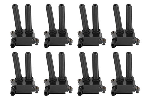 Ignition Coil Pack Set of 8 - Fits Dodge Ram 1500, 2500, 3500, Jeep Grand Cherokee, Commander, Dodge Charger, Challenger 5.7L, 6.1L, 6.4L HEMI - Replaces 5602129AA, 56029129AF, 56029129AA