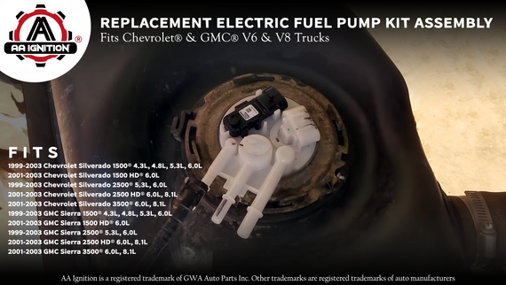 Replacement Electric Fuel Pump - Fits Silverado, Sierra Replaces