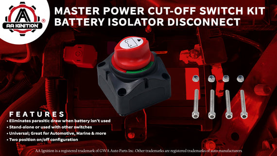 Battery Switch, 12-48V Battery Power Cut Master Switch Disconnect Isol –  ACOPOWER